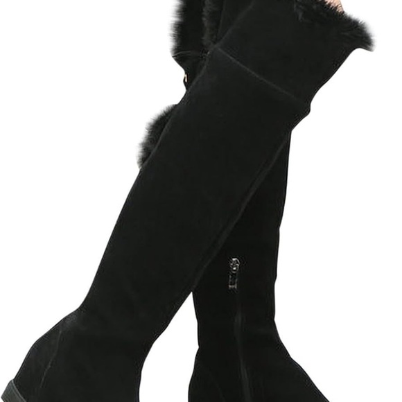 Brand new black winter knee high boots - Picture 3 of 7